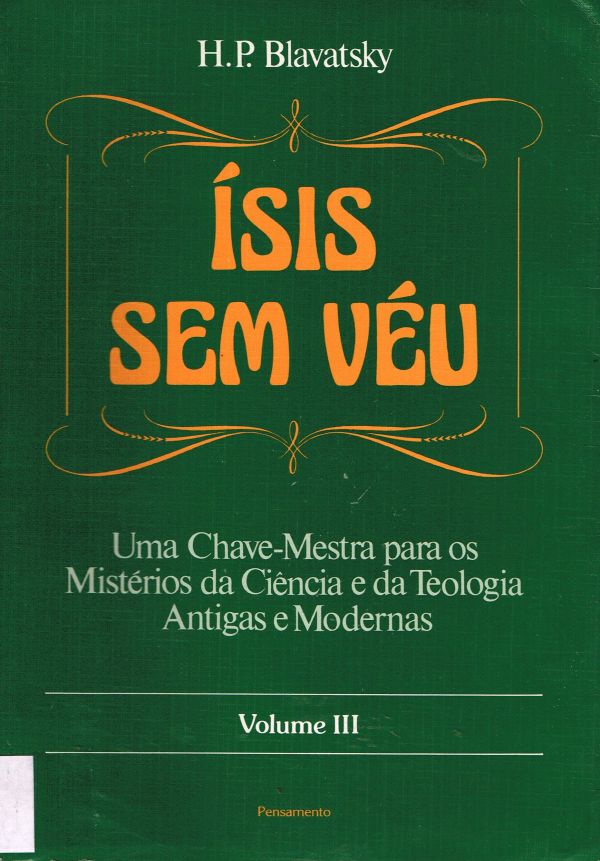 Ísis sem Véu - Volume III - Ciência